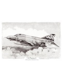 F-4E Phantom II / 338 Μοίρα (Αντίγραφο έργου aviation art του Milan Radulovic)