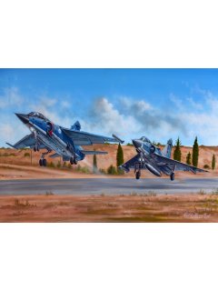 Ζωγραφικός Πίνακας ''Mirage F.1 & M2000'' - Αντίγραφο σε Καμβά 50 Χ 37,5 εκ.