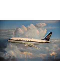 Aviation Art Painting: Olympic Airways Boeing 737 (Canvas print)