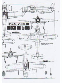 Bloch 151 to 155 - Warpaint 1/72 Scale Drawings