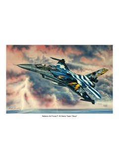 F-16 Demo Team ZEUS - Αντίγραφο σε αφίσα (Δώρο με κάθε αγορά αντιγράφου σε καμβά)